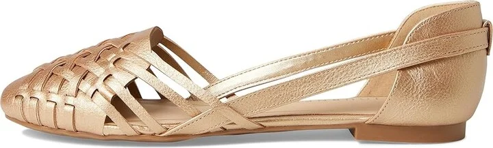 Journee Collection Ekko Flat Women's Shoes Champagne : 9.5 M, Faux Leather - Image 6