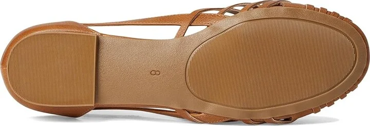 Journee Collection Ekko Flat Women's Shoes Cognac : 6.5 M, Faux Leather - Image 3