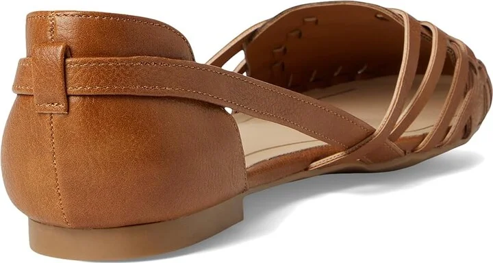 Journee Collection Ekko Flat Women's Shoes Cognac : 6.5 M, Faux Leather - Image 4