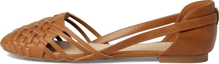 Journee Collection Ekko Flat Women's Shoes Cognac : 6.5 M, Faux Leather - Image 6