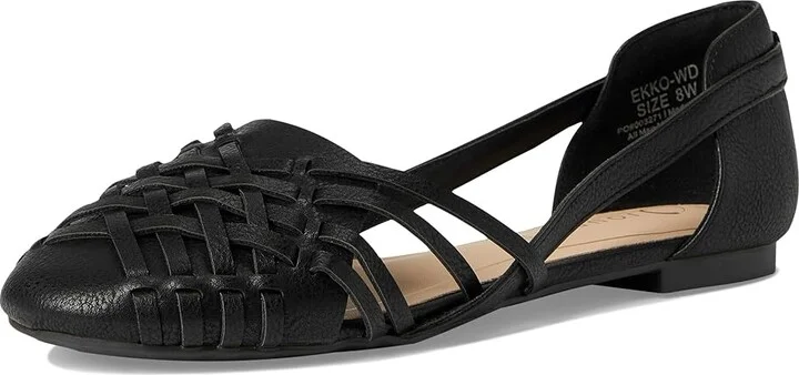 Journee Collection Ekko Women's Sandals Black : 11 W, Faux Leather - Image 5