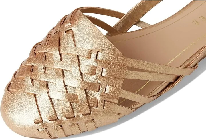 Journee Collection Ekko Women's Sandals Champagne : 8 W, Faux Leather - Image 7