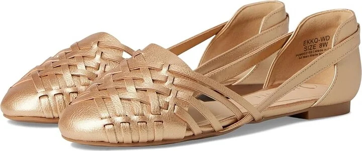 Journee Collection Ekko Women's Sandals Champagne : 8 W, Faux Leather