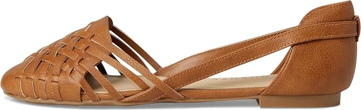 Journee Collection Ekko Women's Sandals Cognac : 6.5 W, Faux Leather - Image 6