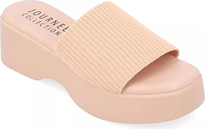Journee Collection Emani Platform Sandal