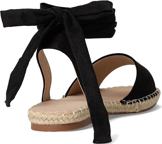 Journee Collection Emelie Women's Wedge Shoes Black : 9 W, Suede - Image 4