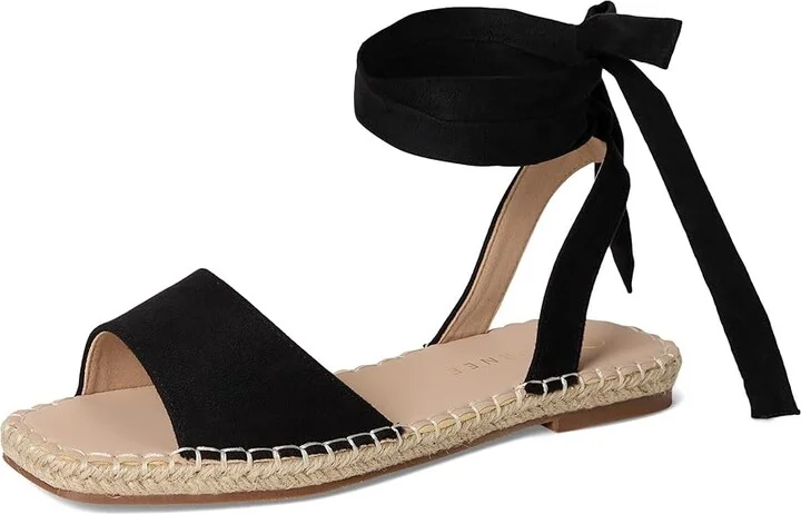 Journee Collection Emelie Women's Wedge Shoes Black : 9 W, Suede - Image 5
