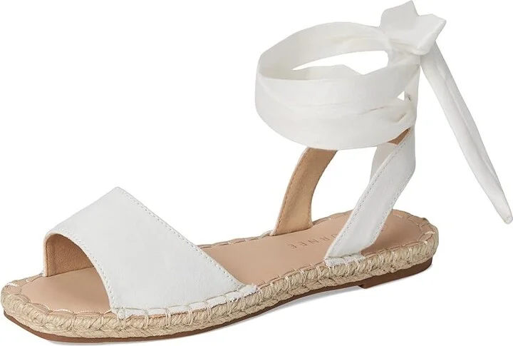 Journee Collection Emelie Women's Wedge Shoes White : 9.5 W, Suede - Image 5