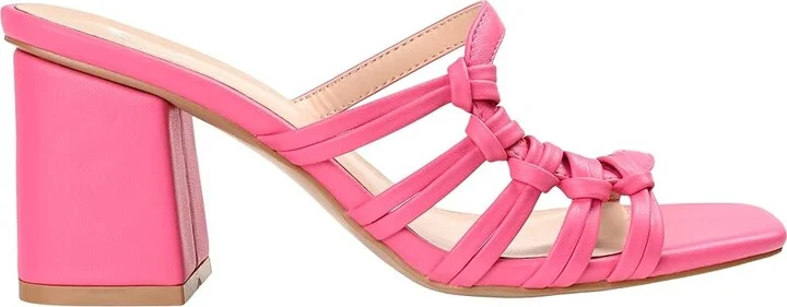 Journee Collection Emory High Women's Heels Pink : 8.5 M, Synthetic - Image 7