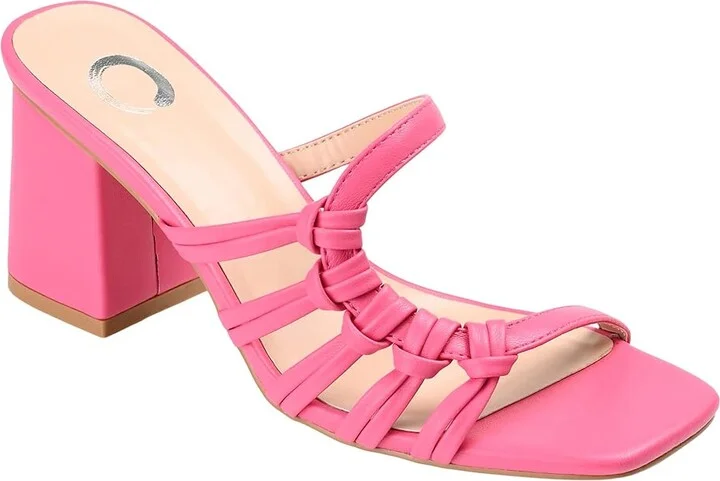 Journee Collection Emory High Women's Heels Pink : 8.5 M, Synthetic