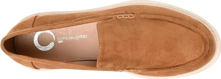 Journee Collection ERIKA Women's Flat Shoes Tan : 12 M, Faux Leather - Image 2
