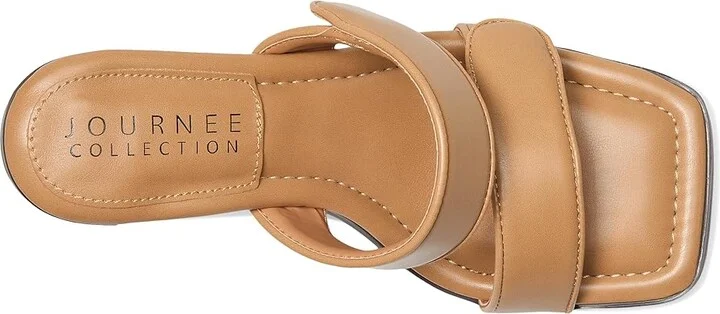 Journee Collection Essey Women's Dress Sandals Tan : 8.5 M, Synthetic - Image 2