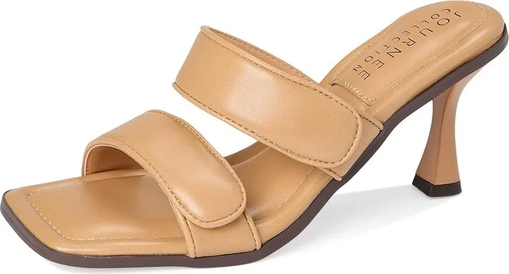 Journee Collection Essey Women's Dress Sandals Tan : 8.5 M, Synthetic - Image 5