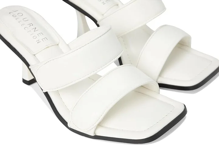 Journee Collection Essey Women's Dress Sandals White : 6 M, Synthetic - Image 7