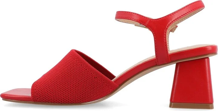 Journee Collection Evylinn Women's Sandals Red : 6 M, Synthetic/Textile - Image 6