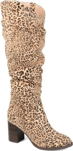 Journee Collection Extra Wide Calf Women's Aneil Boot Leopard