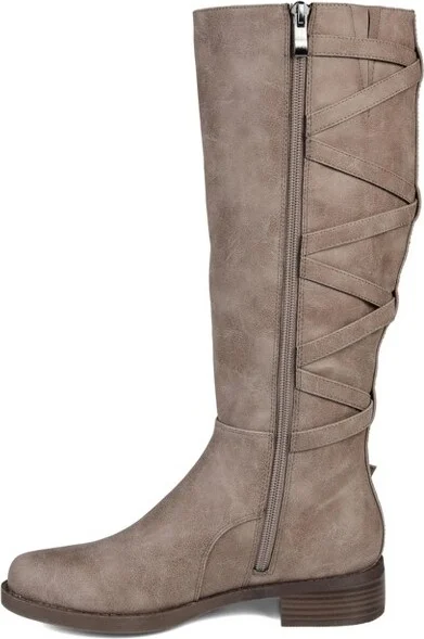 Journee Collection Extra Wide Calf Women's Carly Boot Brown - Image 3