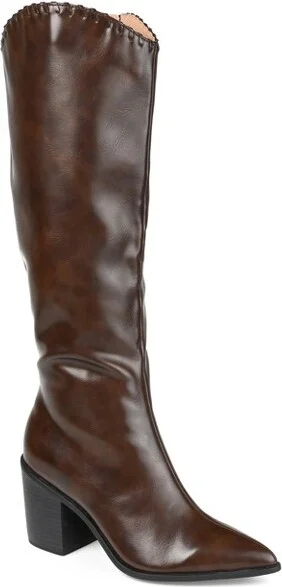 Journee Collection Extra Wide Calf Women's Daria Boot Brown
