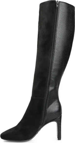Journee Collection Extra Wide Calf Women's Elisabeth Boot Grey - Image 4