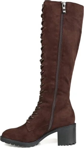 Journee Collection Extra Wide Calf Women's Jenicca Boot Brown - Image 2