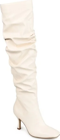 Journee Collection Extra Wide Calf Women's Kindy Boot Bone