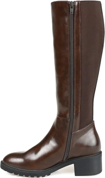 Journee Collection Extra Wide Calf Women's Morgaan Boot Chocolate - Image 2