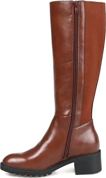 Journee Collection Extra Wide Calf Women's Morgaan Boot Chocolate - Image 3