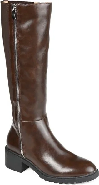Journee Collection Extra Wide Calf Women's Morgaan Boot Chocolate