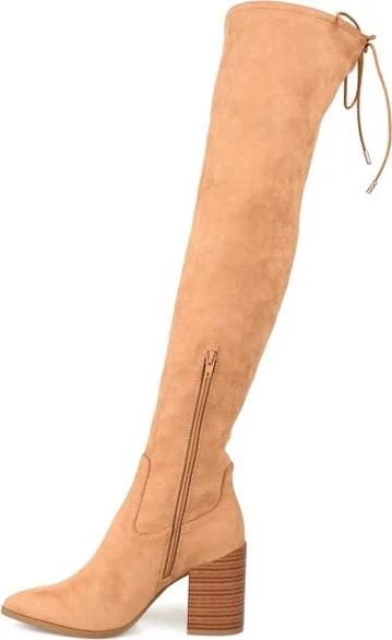 Journee Collection Extra Wide Calf Women's Paras Boot Taupe - Image 3