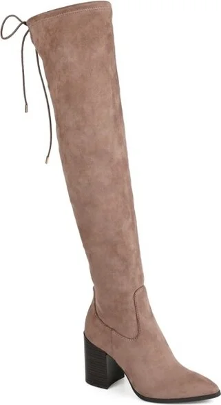 Journee Collection Extra Wide Calf Women's Paras Boot Taupe