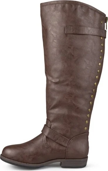Journee Collection Extra Wide Calf Women's Spokane Boot Chestnut - Image 3