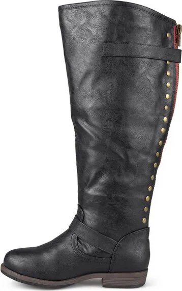 Journee Collection Extra Wide Calf Women's Spokane Boot Chestnut - Image 4