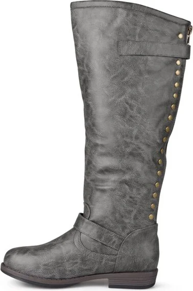 Journee Collection Extra Wide Calf Women's Spokane Boot Chestnut - Image 5