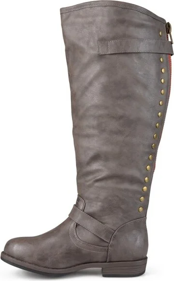 Journee Collection Extra Wide Calf Women's Spokane Boot Chestnut - Image 6