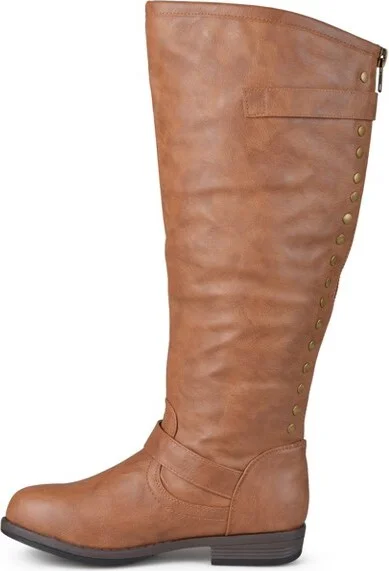 Journee Collection Extra Wide Calf Women's Spokane Boot Chestnut - Image 10