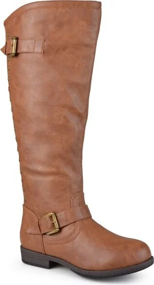 Journee Collection Extra Wide Calf Women's Spokane Boot Chestnut