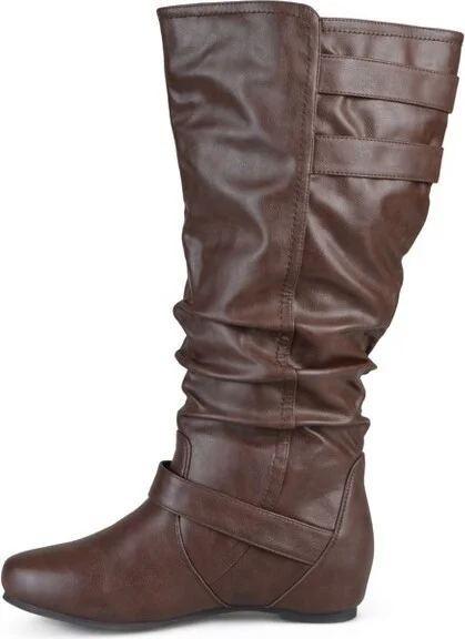 Journee Collection Extra Wide Calf Women's Tiffany Boot Brown - Image 2