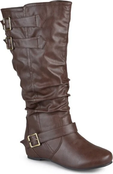 Journee Collection Extra Wide Calf Women's Tiffany Boot Brown
