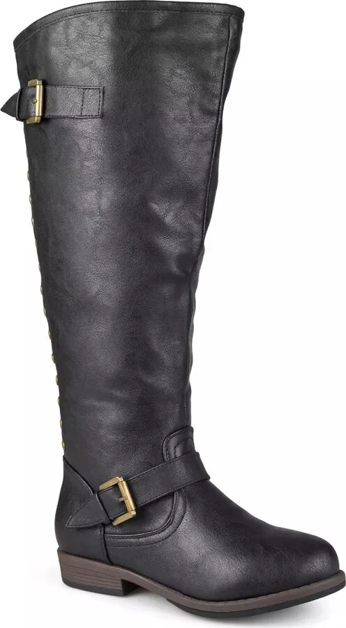 Journee Collection Extra Wide Width Spokane Extra Wide Calf Riding Boot