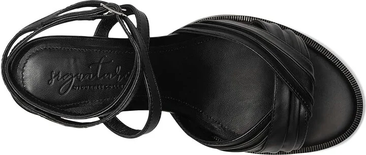 Journee Collection Freeda Women's Dress Sandals Black : 6 M, Synthetic - Image 2