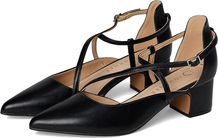Journee Collection Galvinn Women's Shoes Black : 6.5 M, Faux Leather