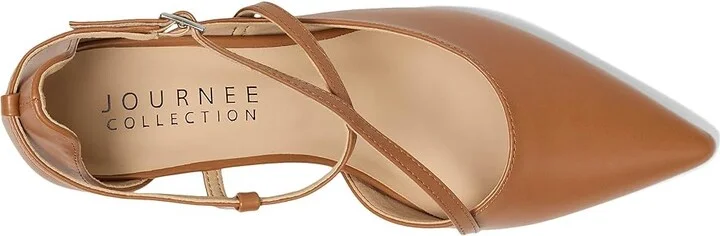 Journee Collection Galvinn Women's Shoes Cognac : 9 M, Faux Leather - Image 2