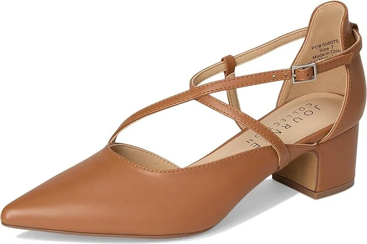 Journee Collection Galvinn Women's Shoes Cognac : 9 M, Faux Leather - Image 5