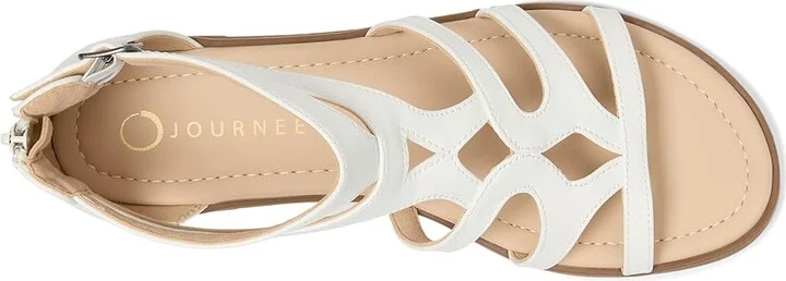 Journee Collection Genneva Women's Sandals White : 7.5 M, Synthetic - Image 2