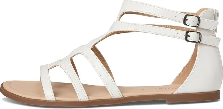 Journee Collection Genneva Women's Sandals White : 7.5 M, Synthetic - Image 6