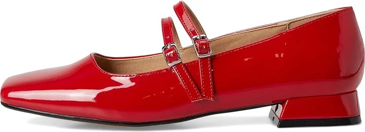 Journee Collection Gredah Women's Flat Shoes Patent/Red : 6.5 M, Synthetic - Image 6