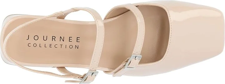 Journee Collection Gretchenn Women's Flat Shoes Beige : 11 M, Faux Leather - Image 2