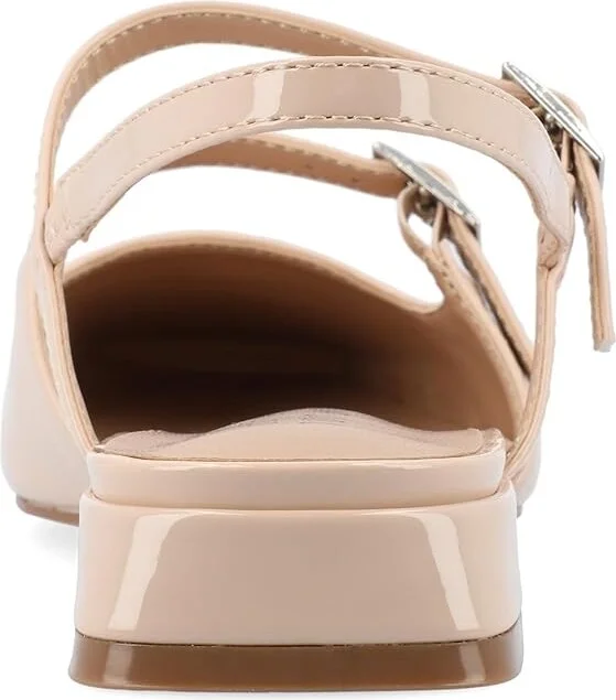 Journee Collection Gretchenn Women's Flat Shoes Beige : 11 M, Faux Leather - Image 4