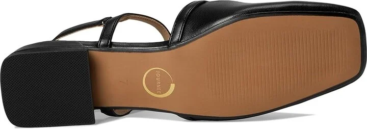 Journee Collection Gretchenn Women's Flat Shoes Black PU : 9.5 M, Faux Leather - Image 3