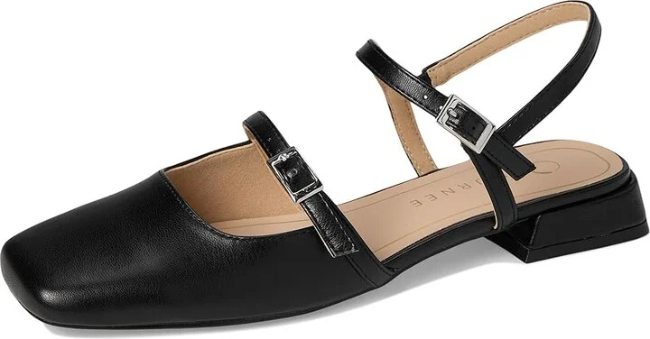 Journee Collection Gretchenn Women's Flat Shoes Black PU : 9.5 M, Faux Leather - Image 5